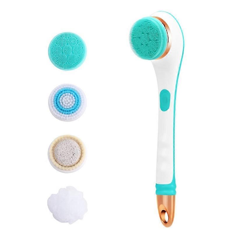 Electric Bath Massage Brush 4 In 1 Multi-Function Long-Handled Scrubbing Device