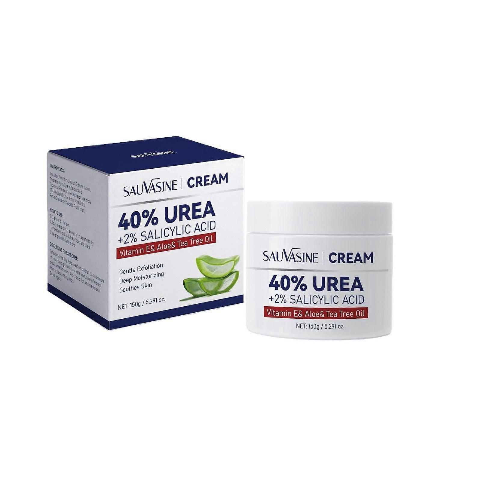 Urea Cream 40 Percent for Feet Maximum Strength, Urea Cream 40% Plus Salicylic Acid 2%, Foot & Hand Cream for Dry Cracked