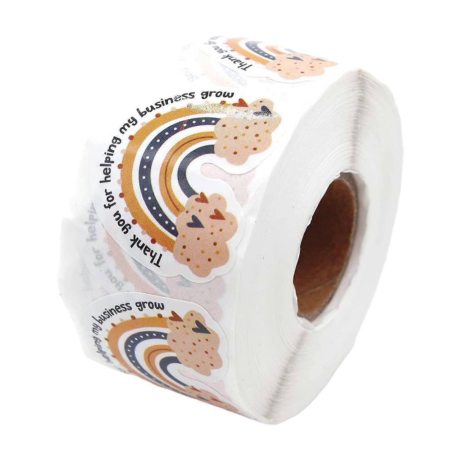 500Pcs Rainbow Sticker Cake Envelope Adhesive Paper