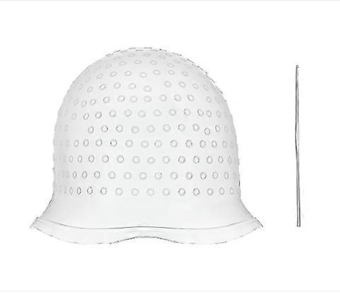 Pin Punched Silicone Highlight Cap with Hook for Effortless Hair Dyeing