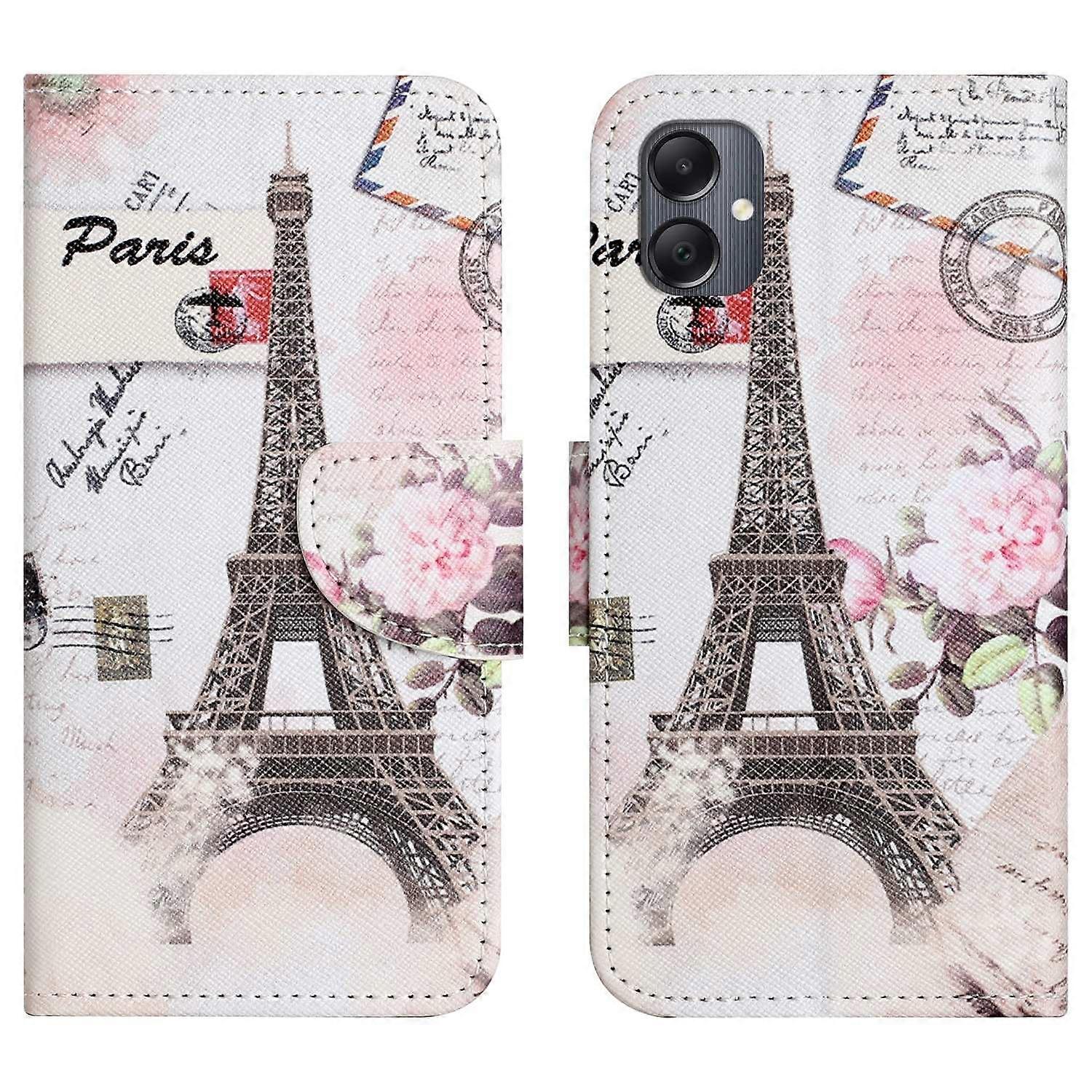 For Samsung Galaxy A06 4G/A06 5G Case Pattern Printing Cross Texture Leather Phone Cover