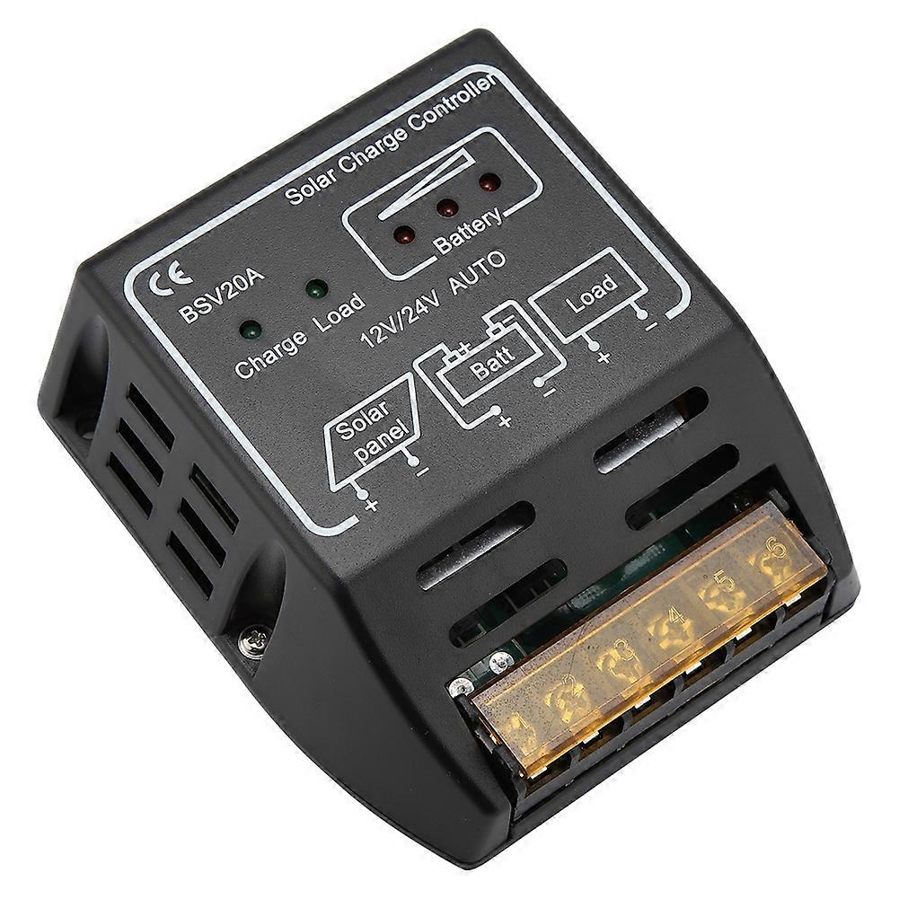 20A 12V/24V Solar Panel Charge Controller Battery Regulator Safe Protection