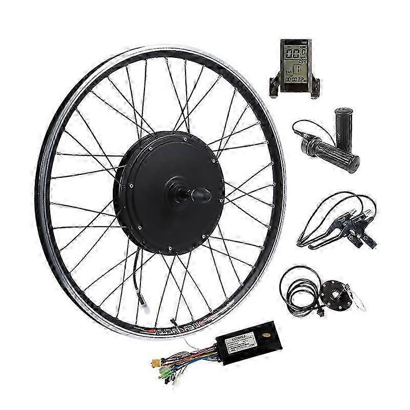 36V/48V 500W Ebike Electric Bicycle Retrofit Kit Motor Front/Rear Bike Modification Controller Display Spoke Size 20inch-29inch