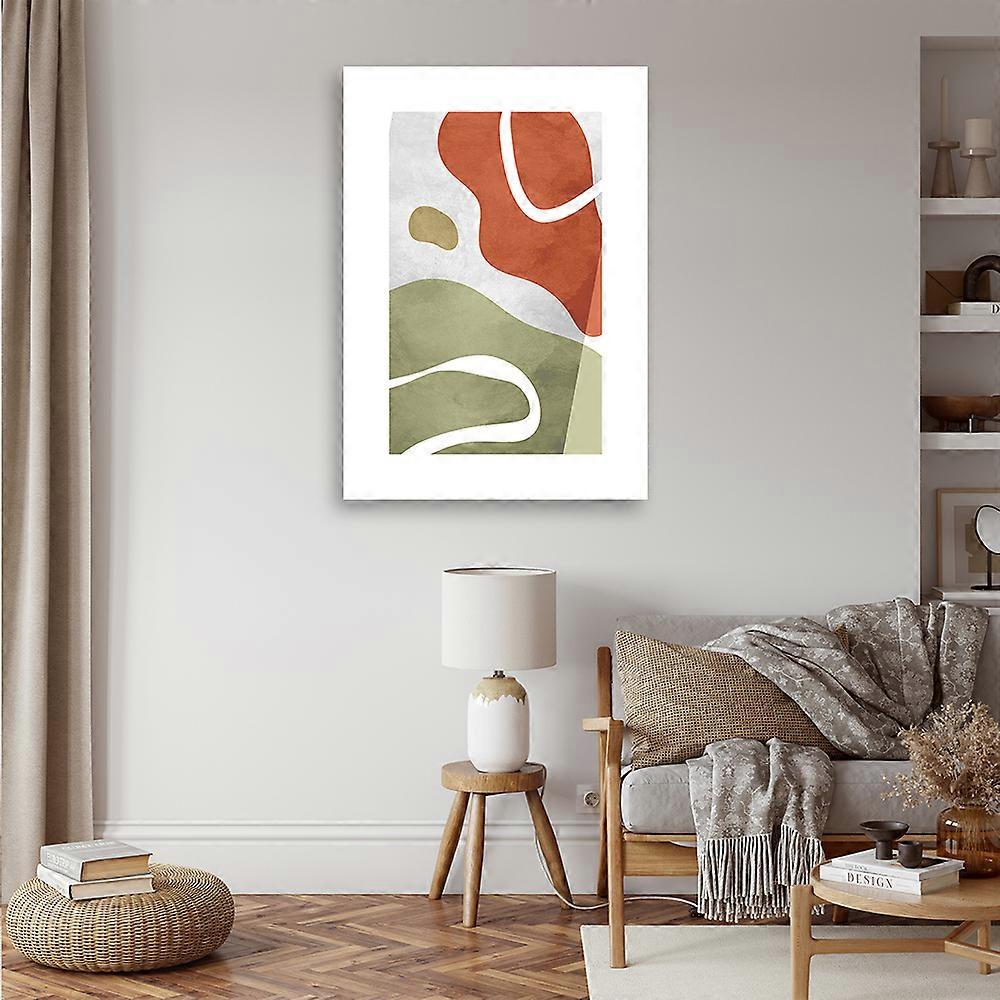 Foto op canvas, Abstracte boho vormen - 70x100