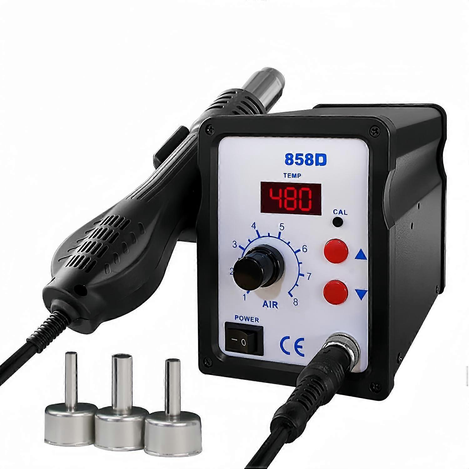 Hot Air Soldering Station Heavy Duty Desoldering Station With LED Digital Temperature Display For Electronics Repair