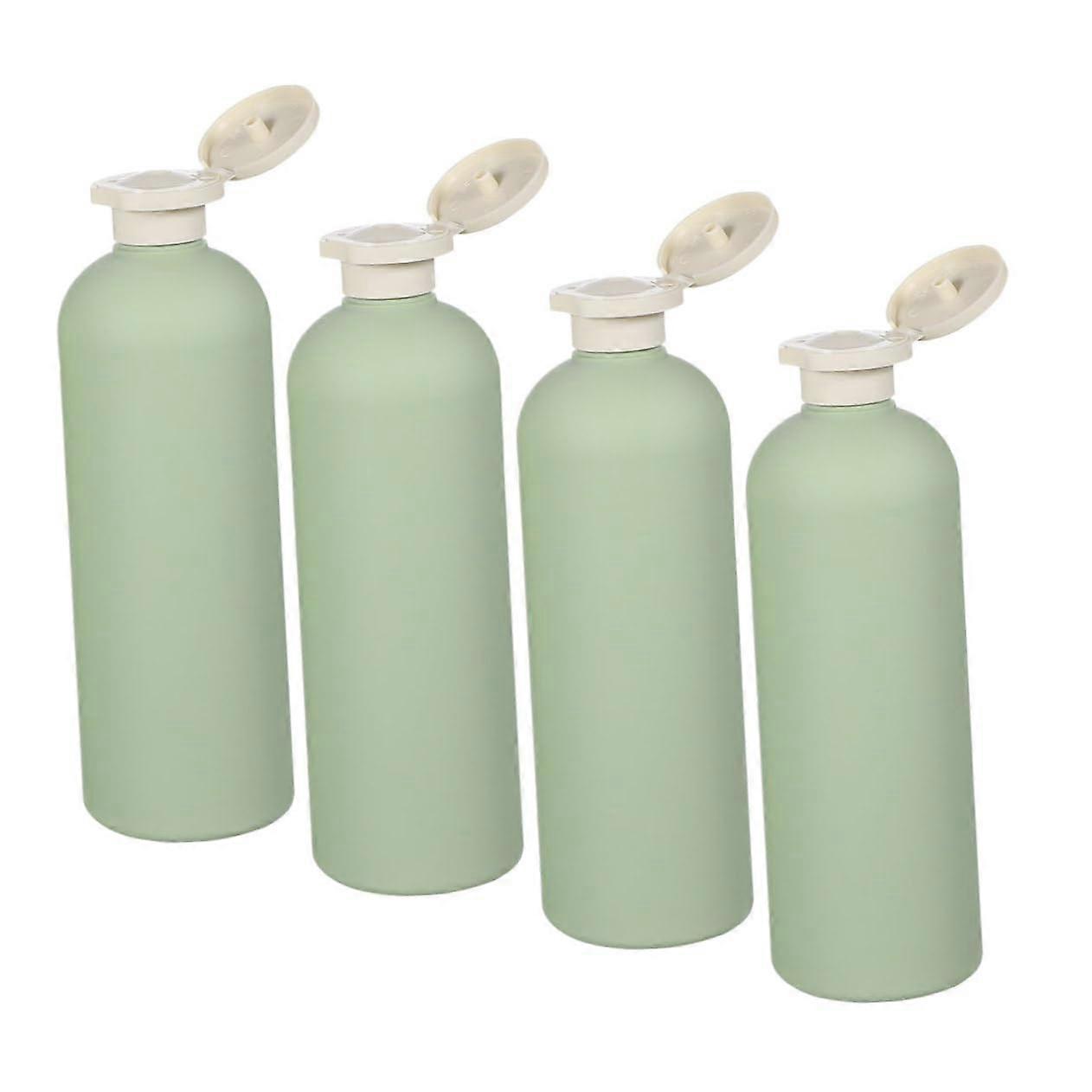 Leakproof Shampoo Bottles 4 Pack Travel-Sized Refillable Squeeze Bottles for Liquids Conditioners Creams 3oz