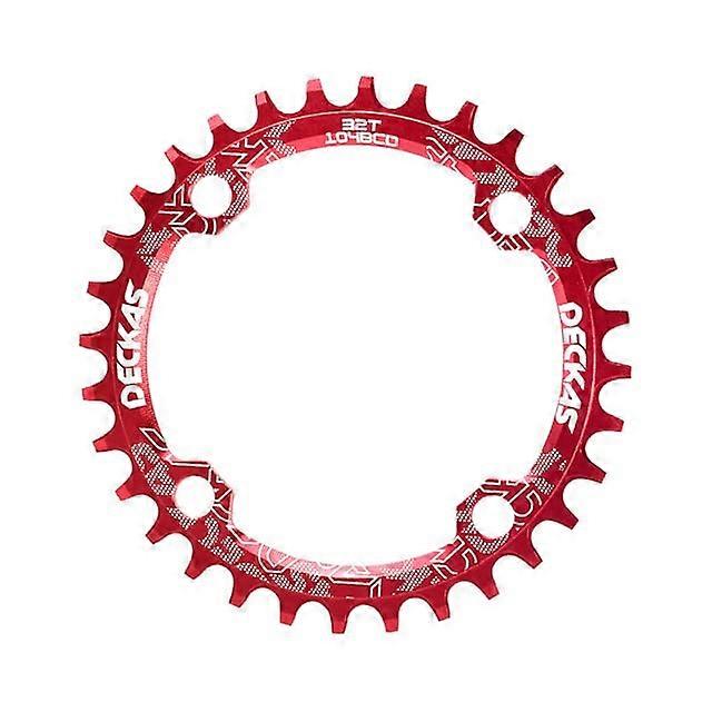 Chainring 104 BCD 38T Red Narrow Wide Aluminium MTB Single Speed Compatible with 12V 11V Bicycle Chainring