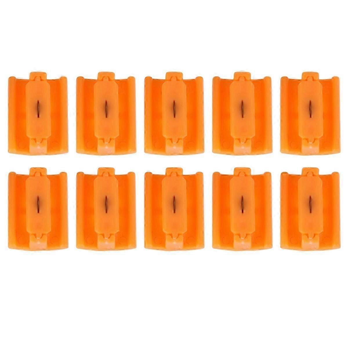 10Pcs Paper Cutter Spare Knife Manual Trimmer Sliding Convenient with Automatic Security Safeguard