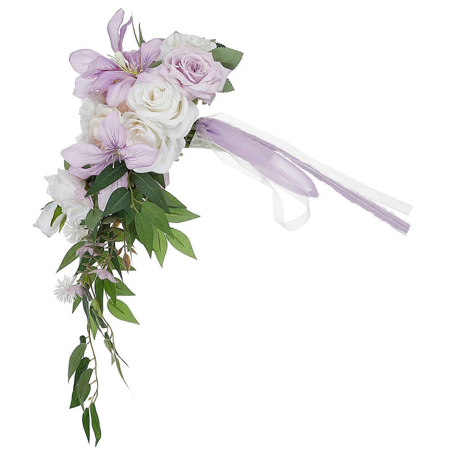 Luxurious silk flower bridal bouquet, delicate artificial flower bouquet, accessory for bride and bridesmaids, wedding day Handmade Offering flower