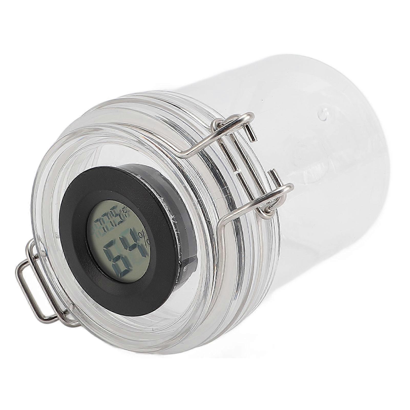 250ml Lash Glue Storage Tank Eyelash Glue Storage Jar Lash Glue Container With Temperature Humidity Display for Eyelash Extension Glues 