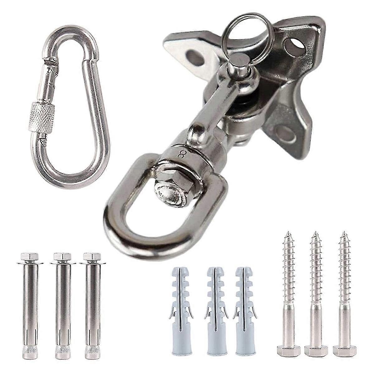 Triple-cornered Ceiling Hook Hanging Chair 360 Rotation Ceiling Hook Swing Bracket Max 400 KG for