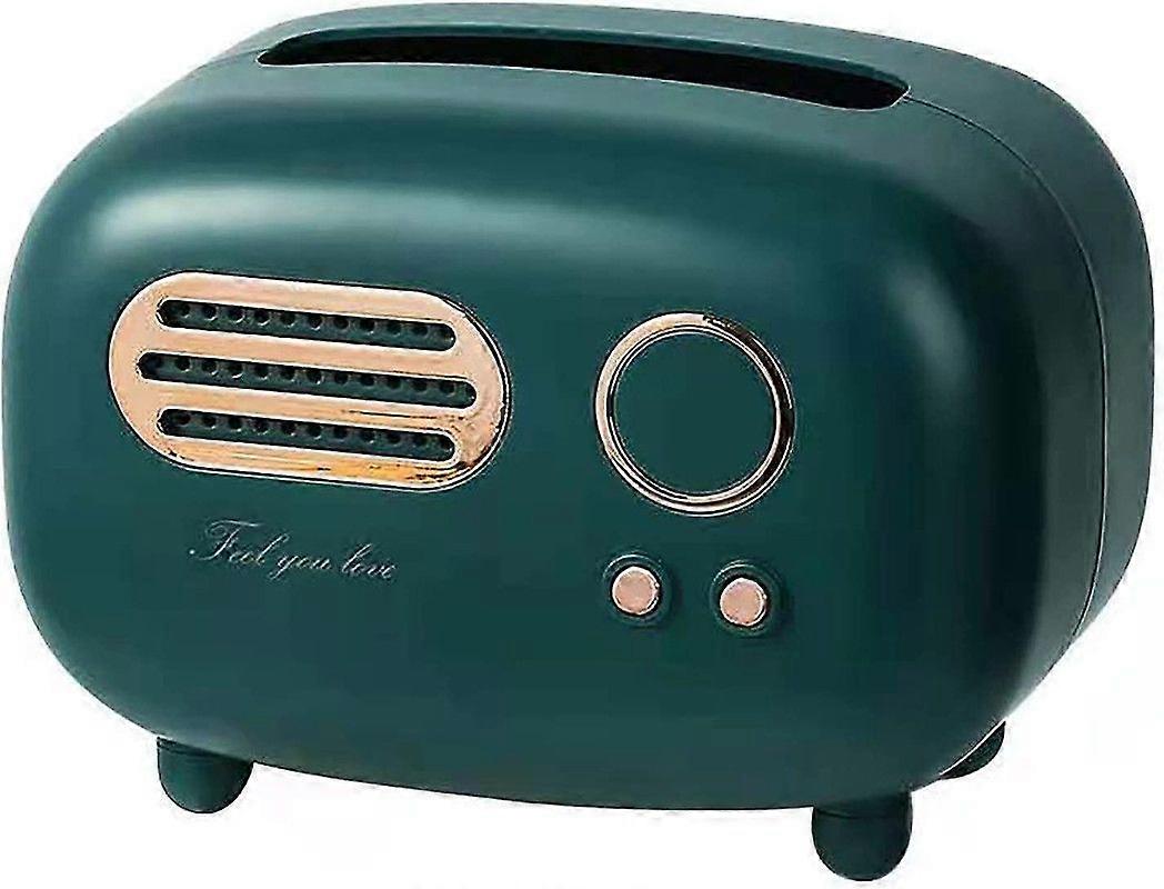 Retro Radio Form Tissue Box Abdeckung, Taschentuchhalter, Serviettenhalter, Modischer Radio Box Halter für Badezimmer