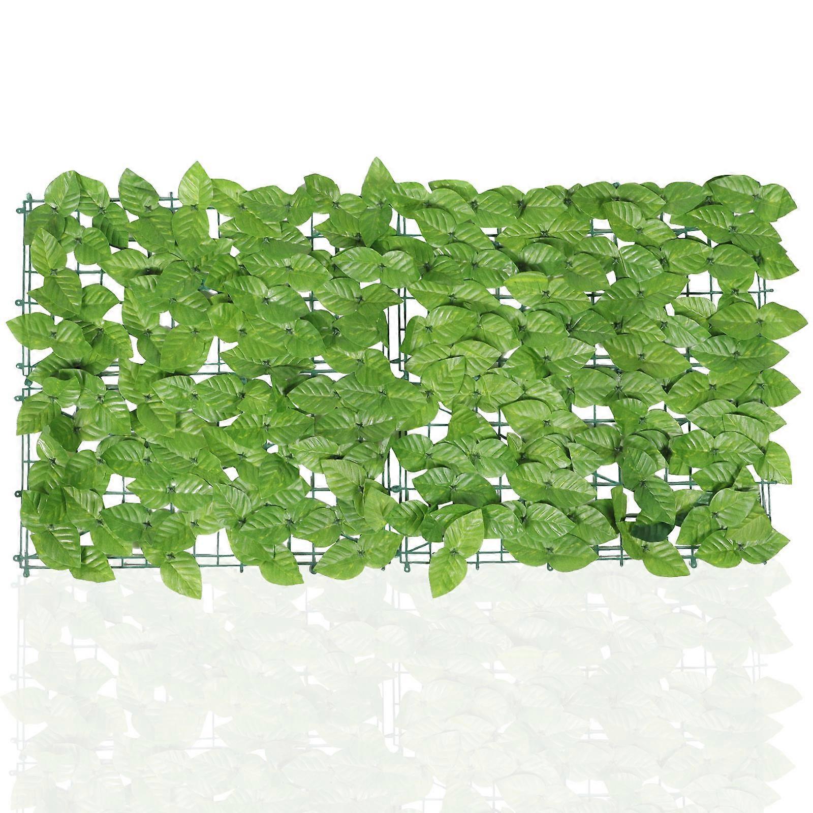 Fence Vines Artificial Green Plant Wall Privacy Grass Fence Screen for Balcony 100x50cm Material 1Pcs