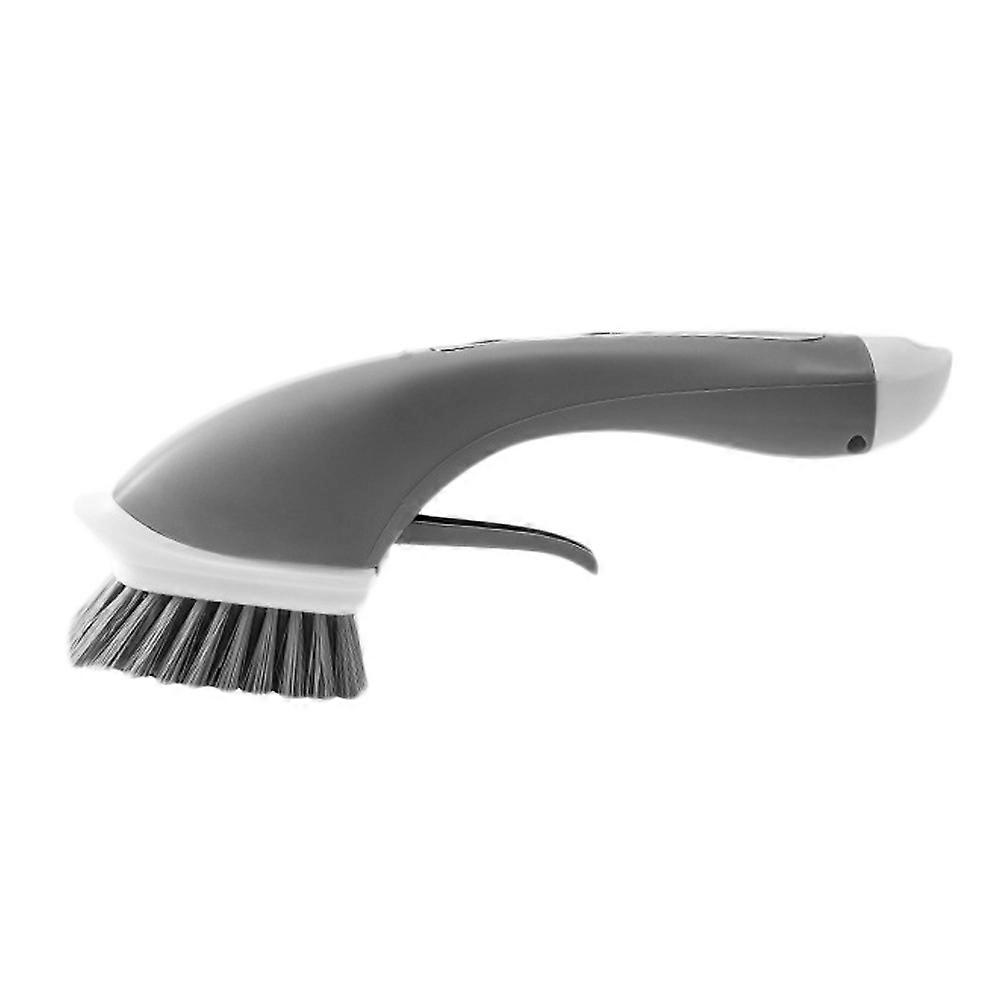 Multifunctional Cleaning Brush Non-Slip Handle Automatic Detergent Addition Grey Kitchen Cleaning 1Pack