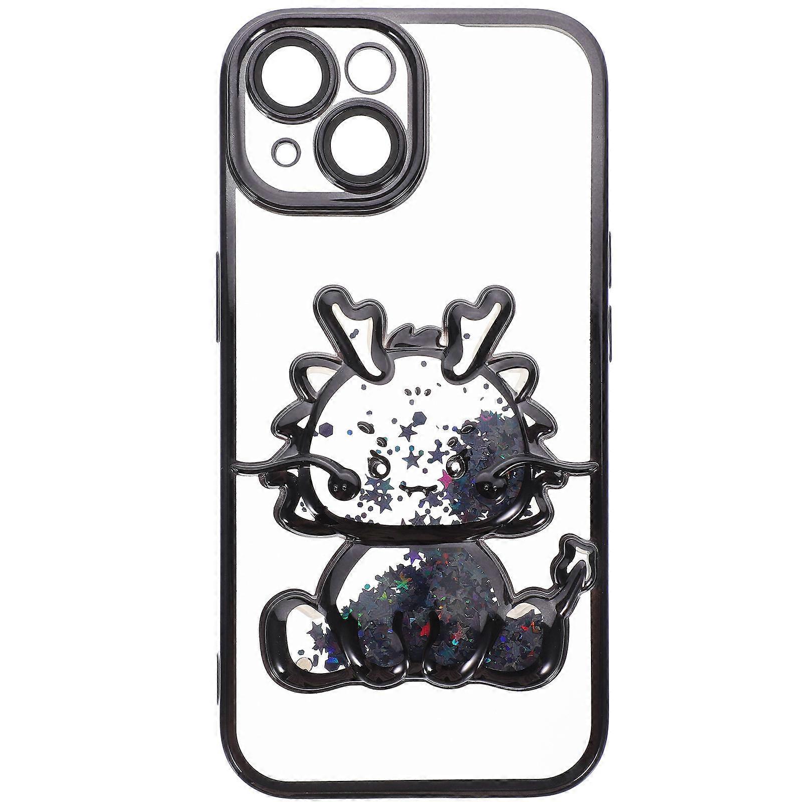 Cute Dragon Design TPU Phone Case Full Coverage Scratch Resistant Transparent Protective Cover