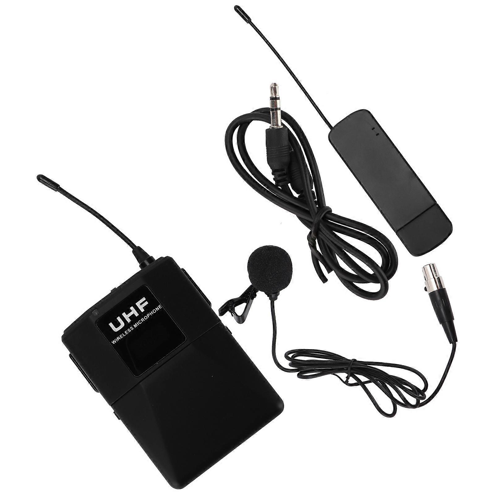 USB‑101T 10 Channels Wireless Lavalier Lapel Microphone System with Bodypack Transmitter