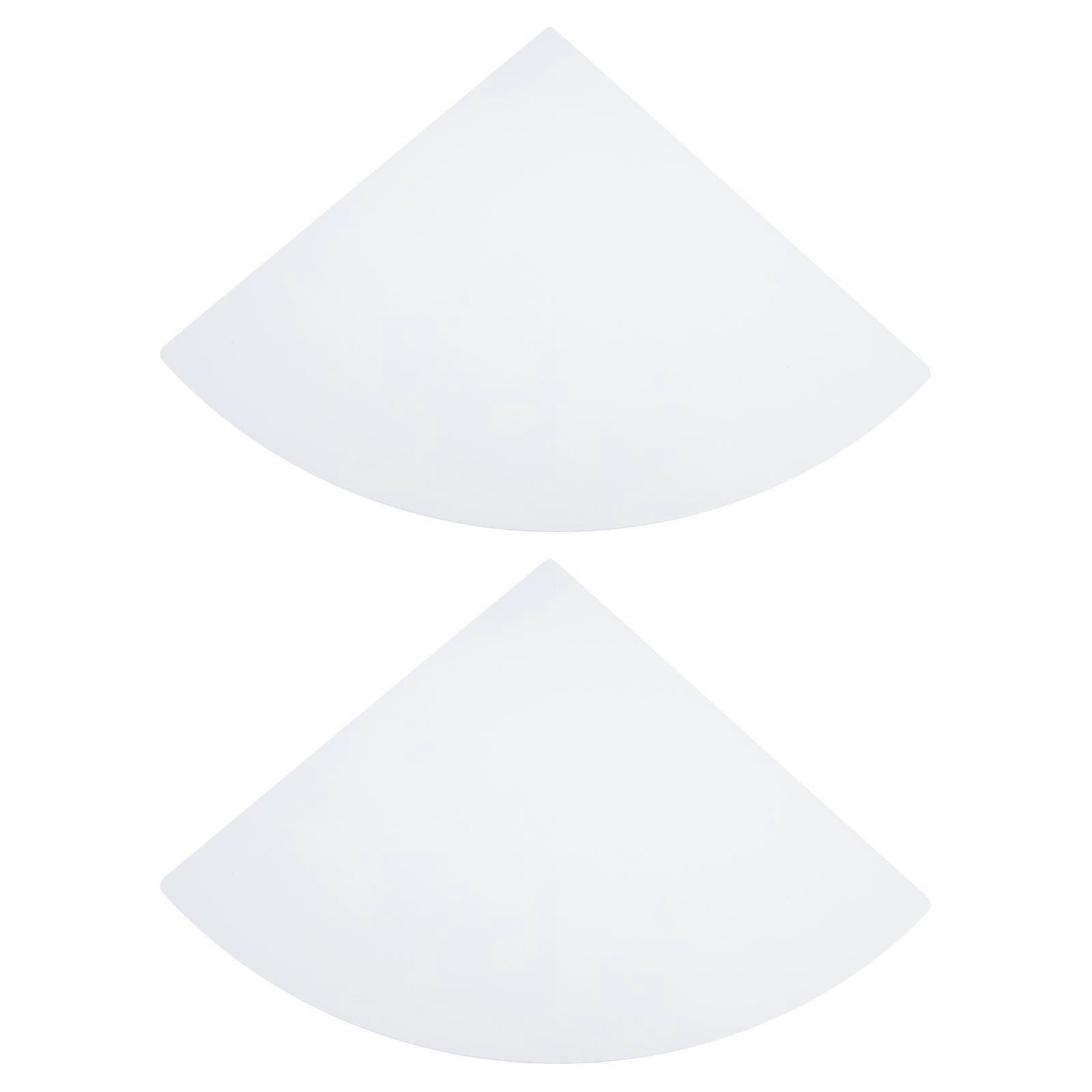 Wall Mount Shelf Bathroom Corner Organizer for Storage 1Set White PVC