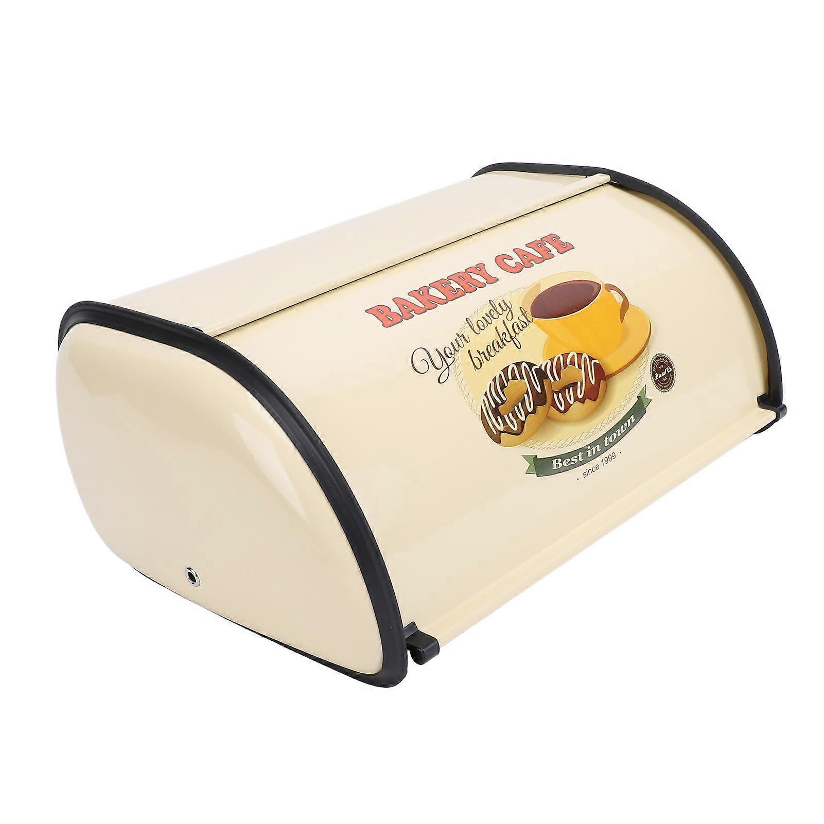 Exquisite Champagne Metal Bread Box Type 3 - 34x23x14.5cm