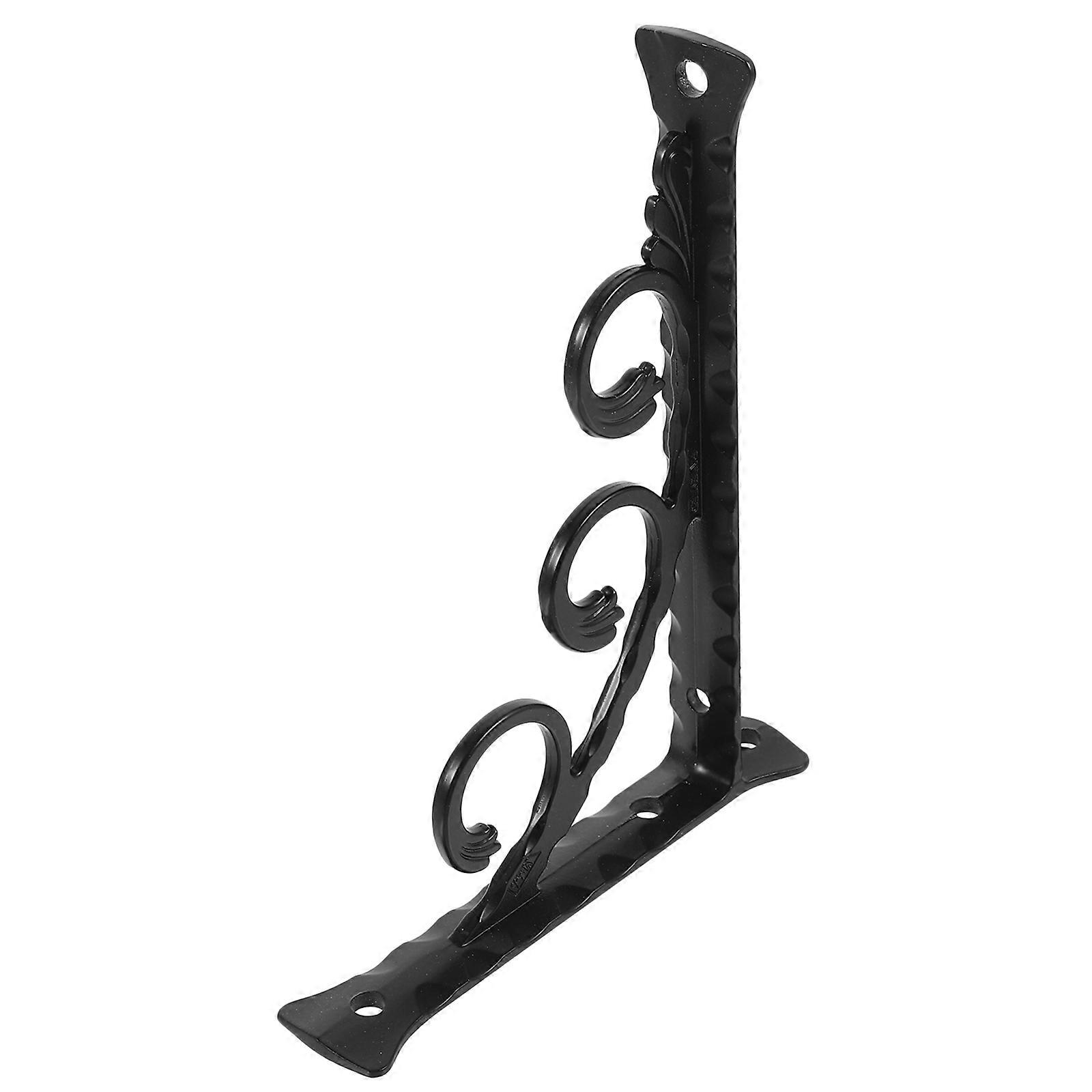 Shelf Bracket Heavy Duty Floating Shelf Bracket Sturdy Support For Shelves Metal Bracket Triangle Shape Practical Design Home Use 1Set