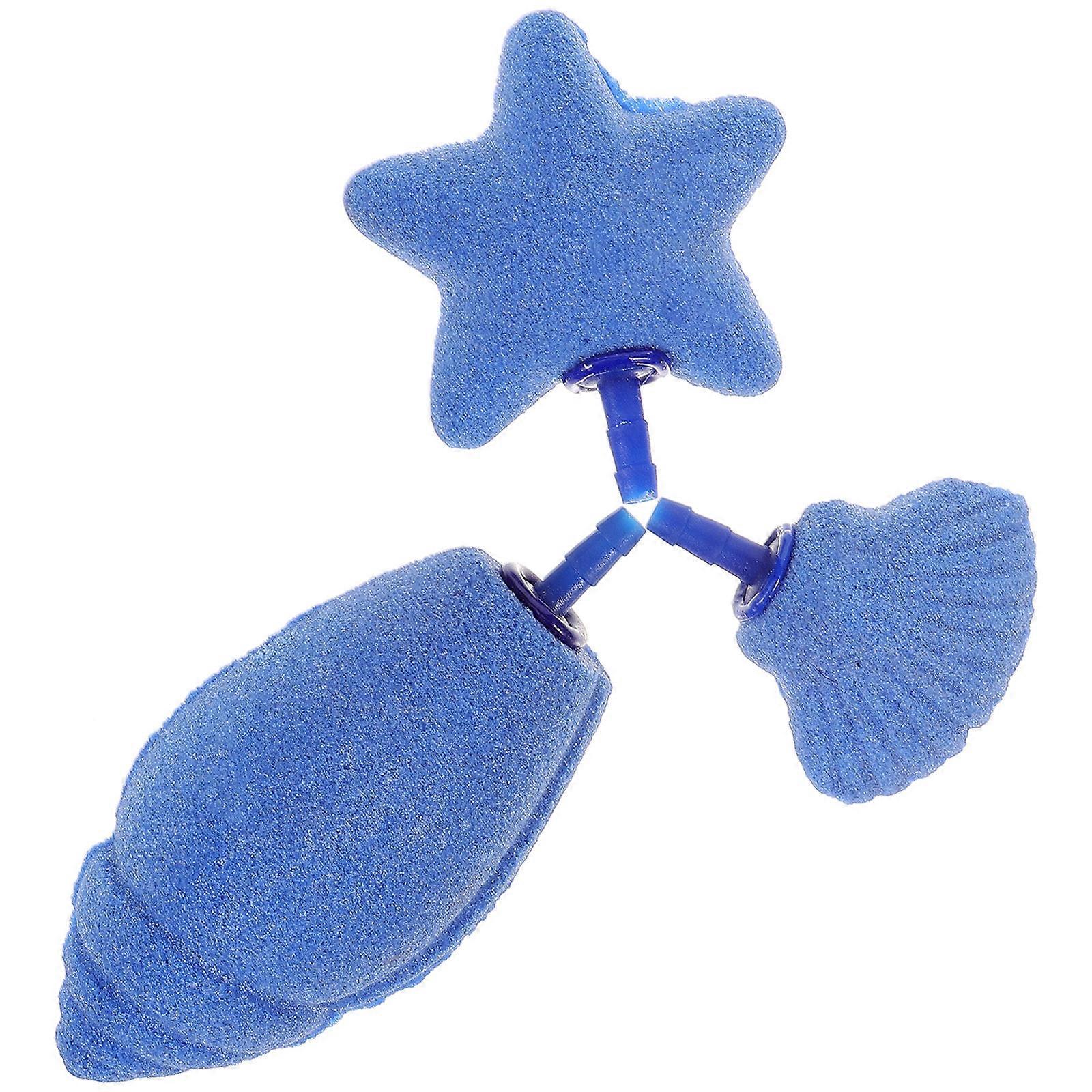 3pcs Aquarium Air Stones, Bubble Diffusers with Sea Star & Snail Shell Design, Oxygen Enhancing Accessories for Fish Tanks & Aquariums