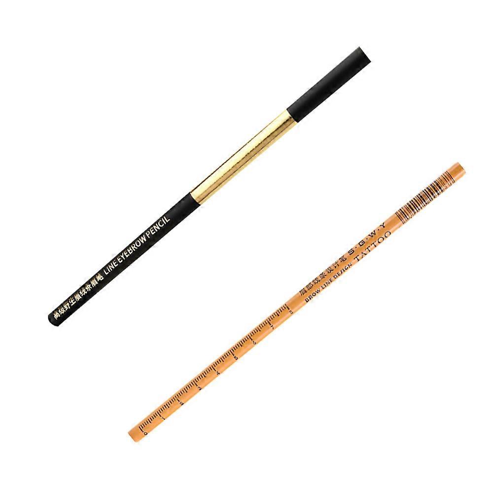 2pcs Eyebrow Pencils For Women Portable Makeup Pens With Excellent Coloring Effect Smooth Application For Natural And Easy Use