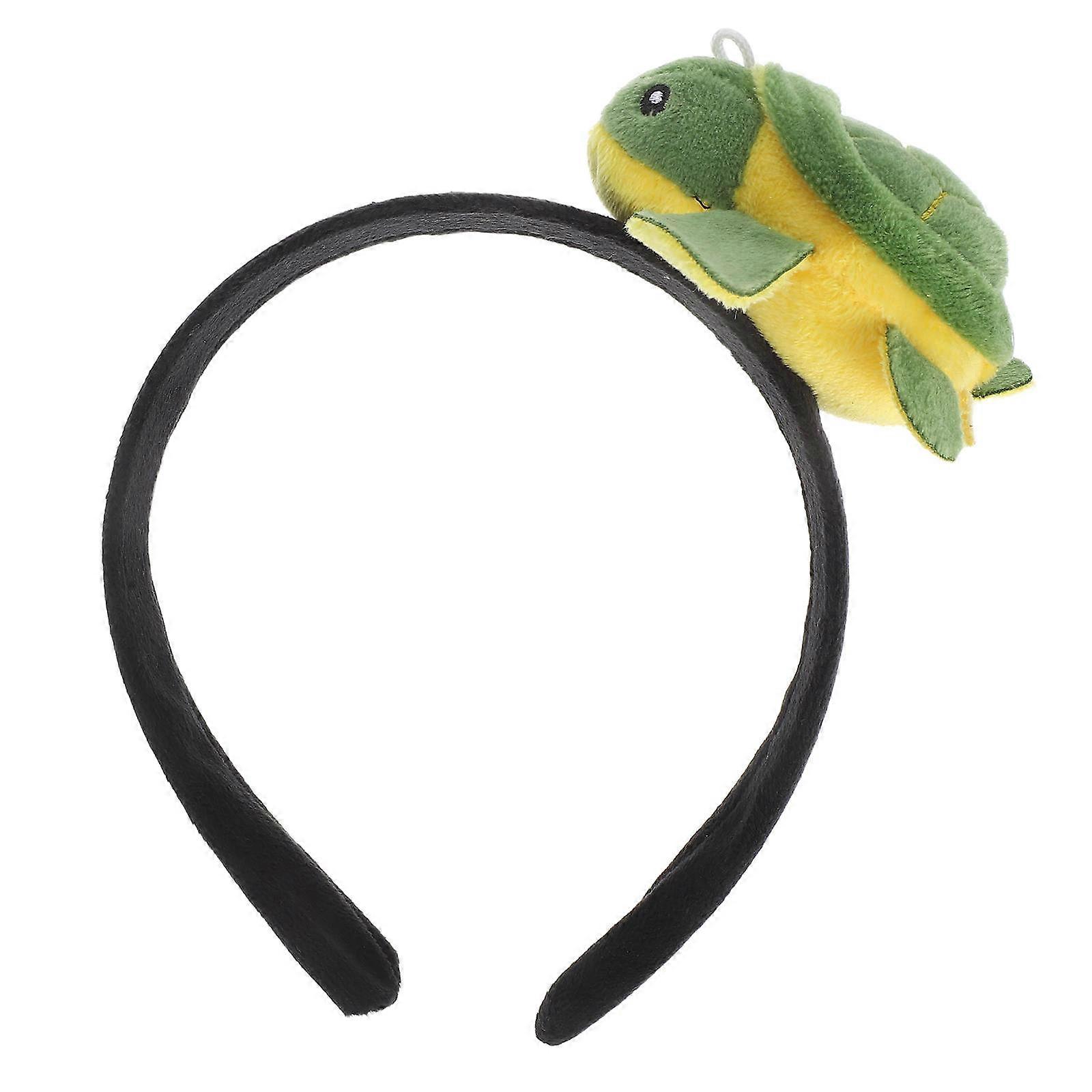 Turtle Costume Party Headband Marine Toys for Everyday Wear Soft Plush 1Set