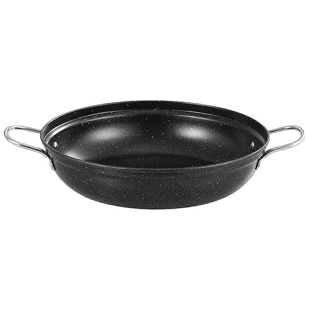 Stainless Steel Wok Flat Bottom Cooking Pot With Handle Family Use 28CM 1Pack