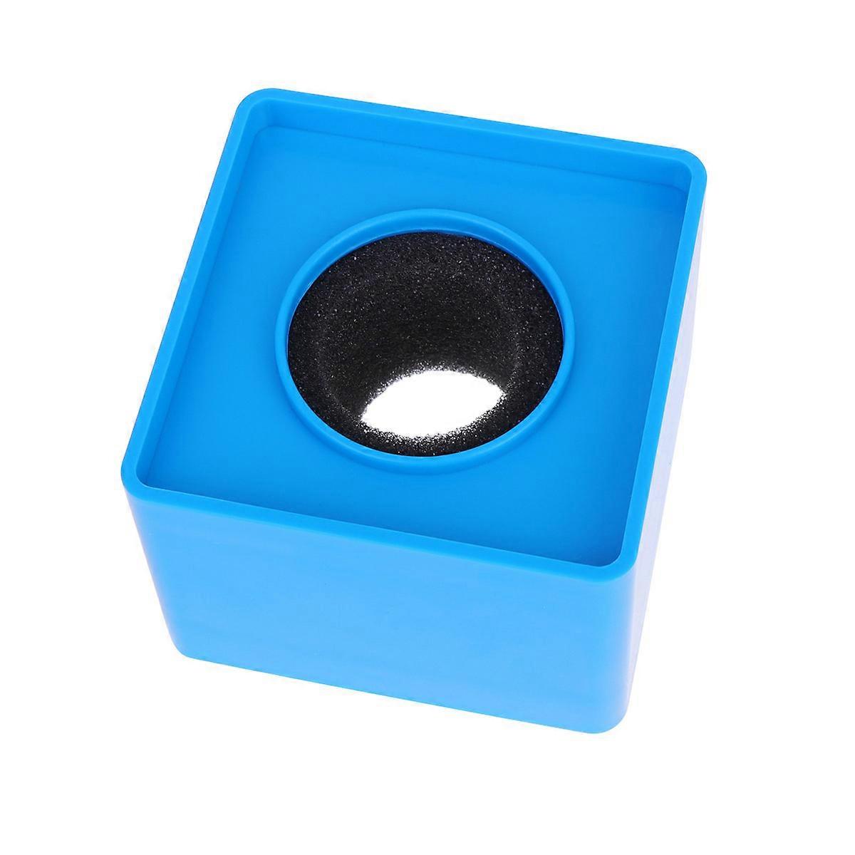 Microphone Protector Square Microphone Logo Portable Interview Microphone Support 6.9x6.9x5.2cm 1Set