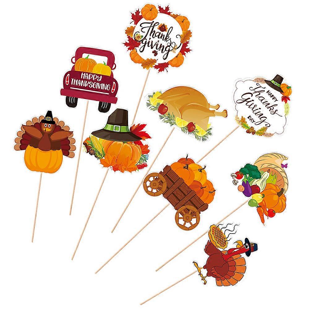 Thanksgiving Vase Inserts Flower Vase Insert Assorted Color 18.4X10.4CM Table Decoration 9Pcs