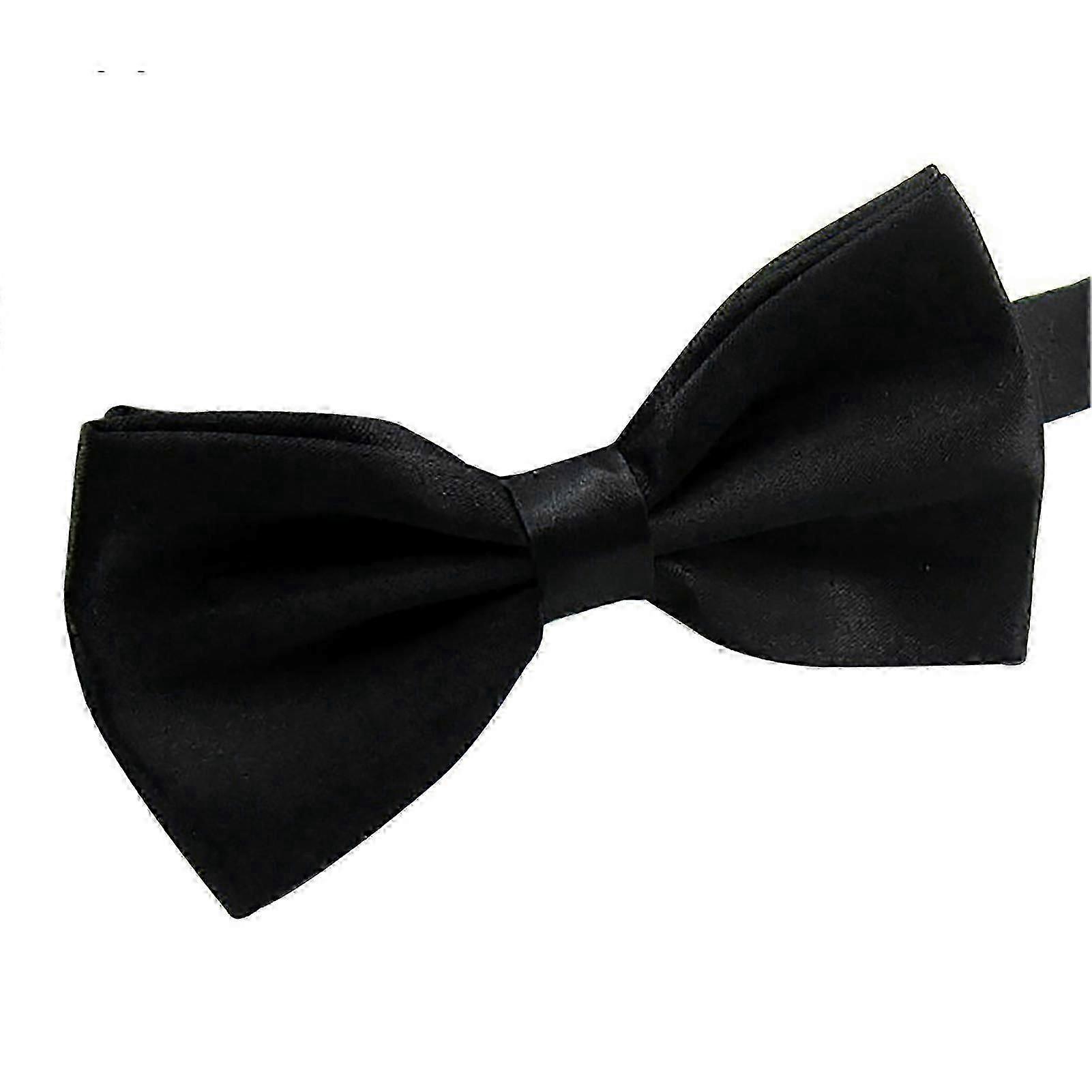 Sinknap Bow Tie Solid Color Wear Easily Polyester Adjustable Bow Tie Pre Tied For Formal Occasions