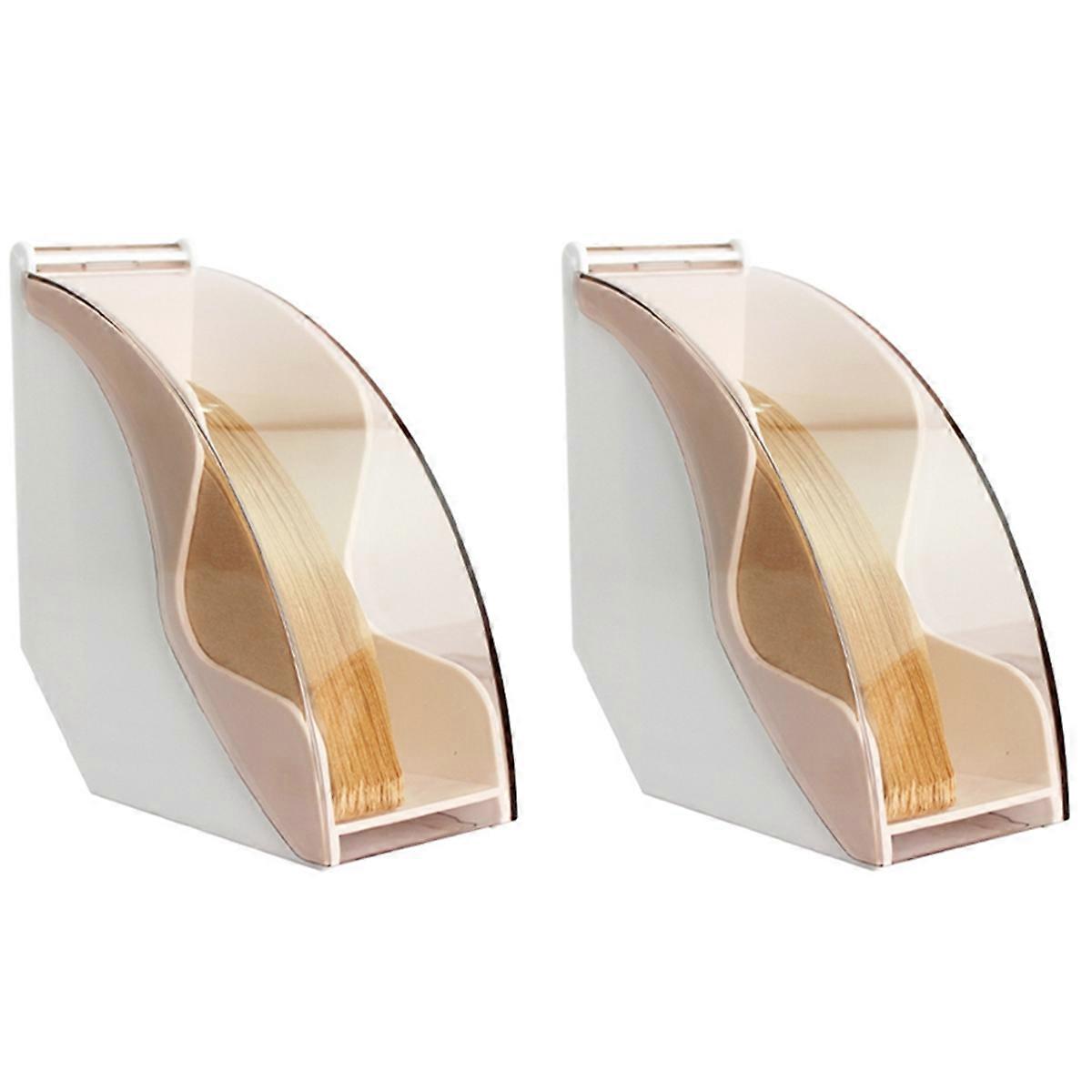 Dustproof Filter Paper Box Filter Paper Holder Coffee Filter Paper Fan-Shaped Filter Paper Dustproof Storage Box White