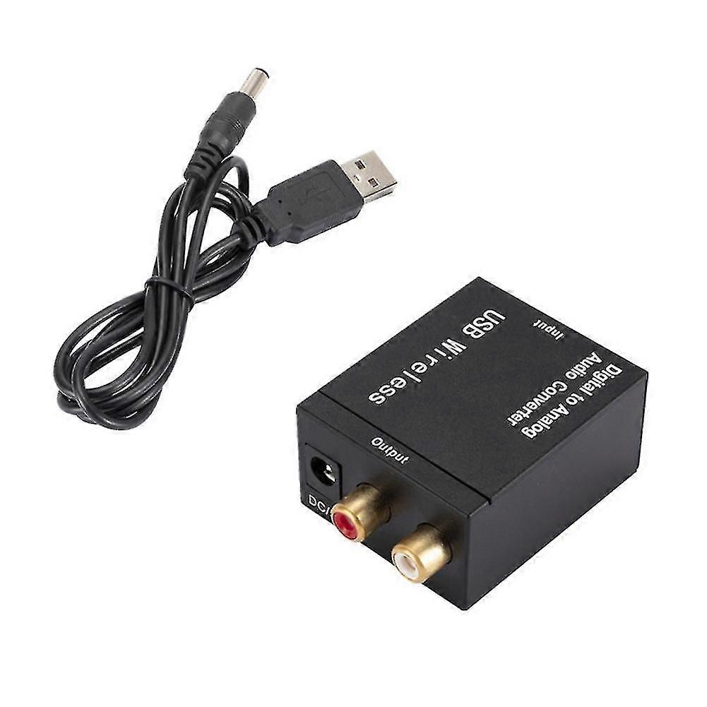 Digital To Analog Audio Converter Support Bluetooth Optical Fiber Coaxial To Rca R/l Audio Decoder