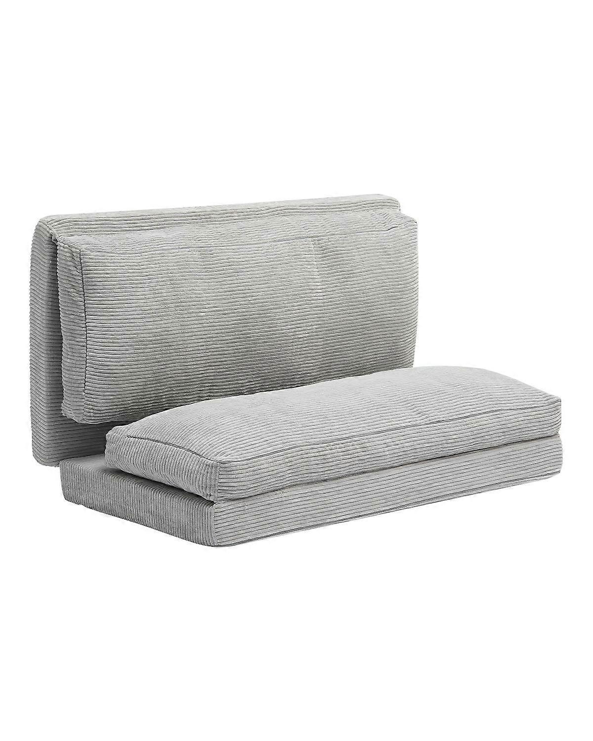 Klappbares Schlafsofa, 3-in-1 klappbares Schlafsofa, 25D High Density Memory Foam Cabrio-Schlafsesselbett, Futon-Couch, Hellgrau