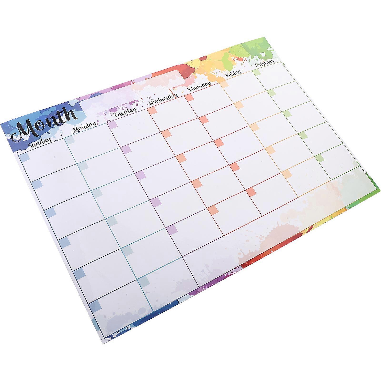 Refrigerator Whiteboard Monthly Planning Memo Board Home Use A3 Size Simple Design 1Pack