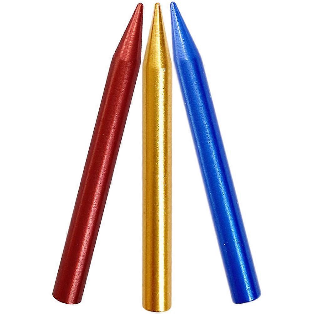 Metal Knitting Needles Knitting Needle Weaving Tool Stainless Steel DIY Projects 5x0.5cm Stitching 3Pcs