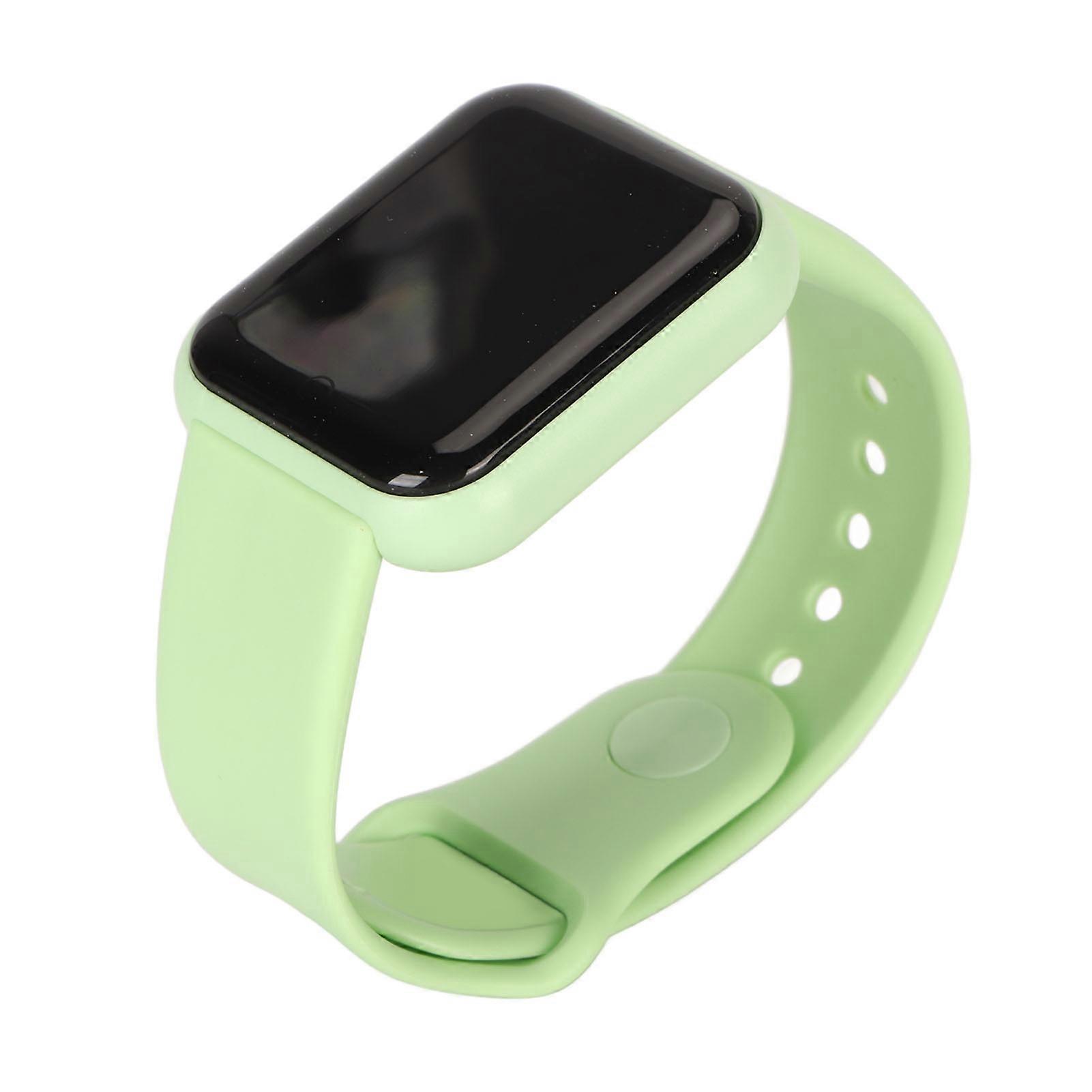 1.4 Inch Smart Watch with 150mAh Battery Step Counter Incoming Message Alert Waterproof Fitness Tracker for IOS Android Smartphones Green