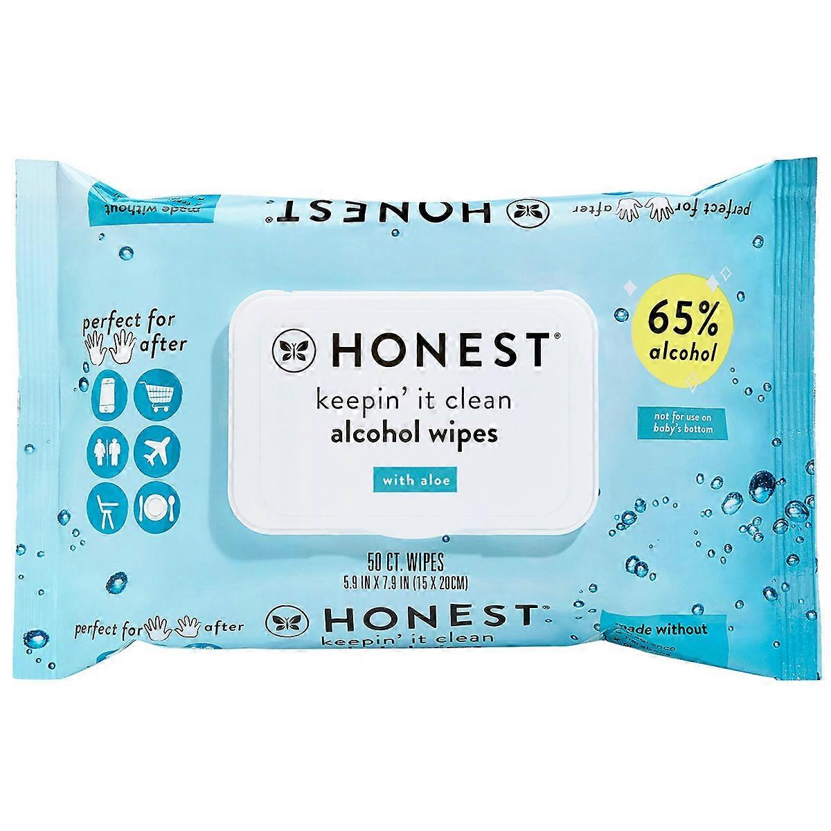 The Honest Company 酒精洗手湿巾 - 50 克拉
