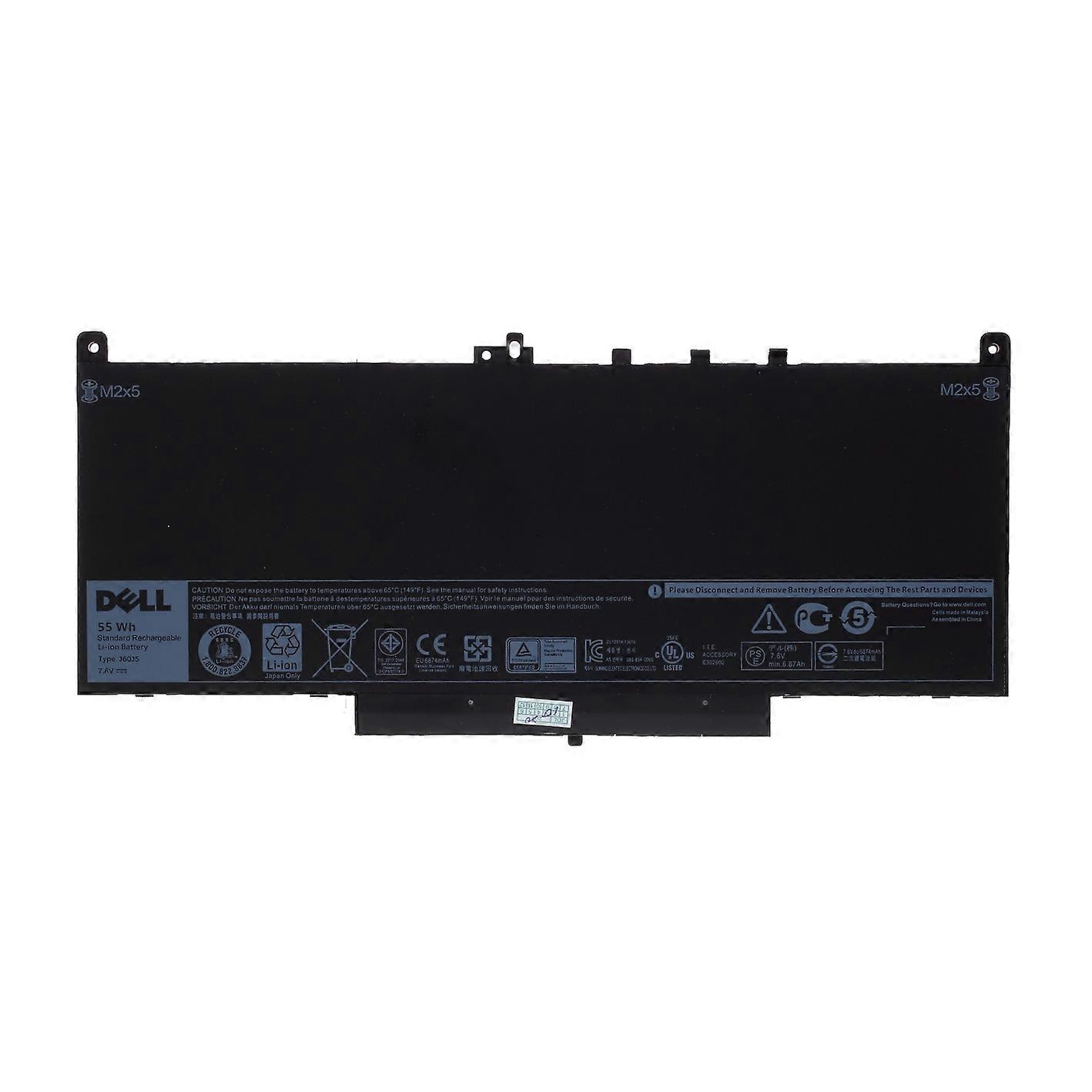 J60J5 7.6V 55Wh 6874mAh OEM Battery Replace Part for Dell Latitude E7270 E7470