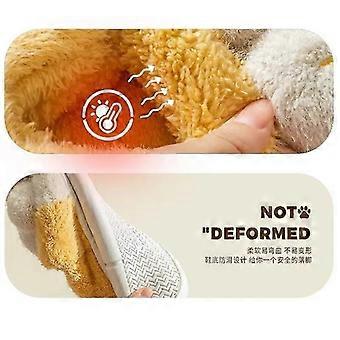 Sweet Lovely Girls and boys Winter Home Cotton Shoes Flat Slip On Fluffy Fur Slippers Indoor Bedroom
