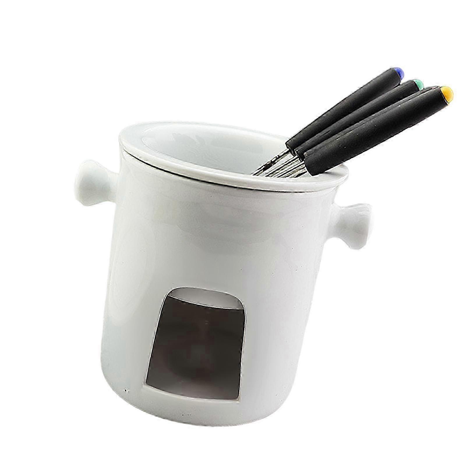 Σοκολάτα Fondue Pot Tea Light Porcelain Melting Pot για επιδόρπιο Candy Tapas