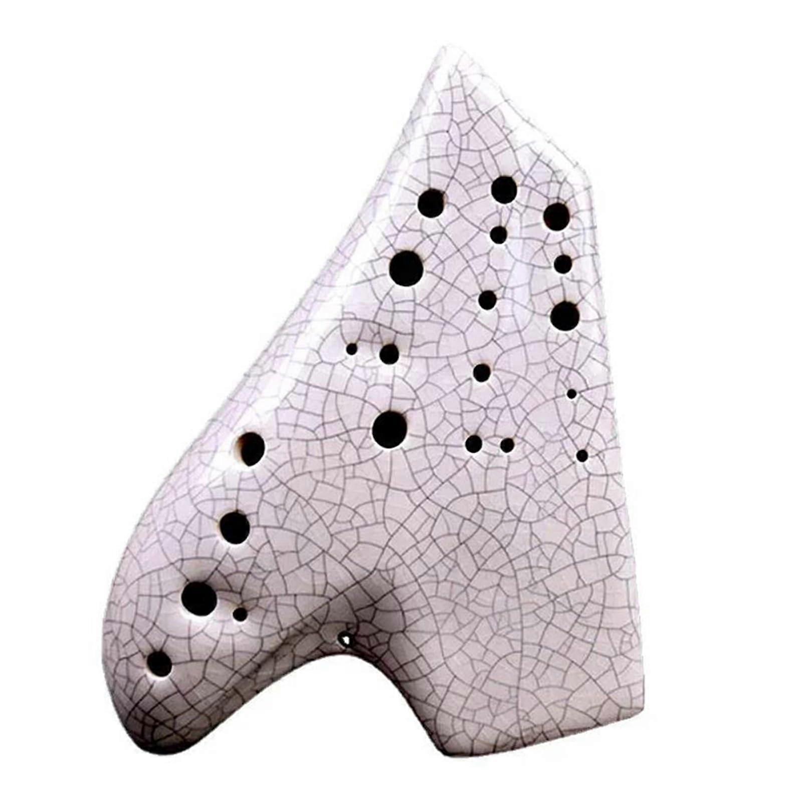 Ocarina Instrument Ceramic Ocarina with THREE Tubes, Alto C Key, AC Ocarina of Time. Professional Musical Instruments