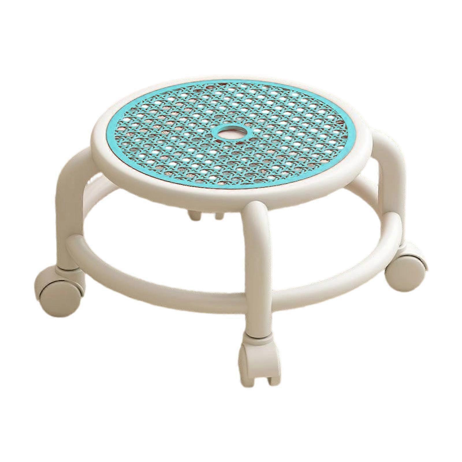 Low Height Rolling Stool 360° Rotating Comfortable Easy to Move Small Step