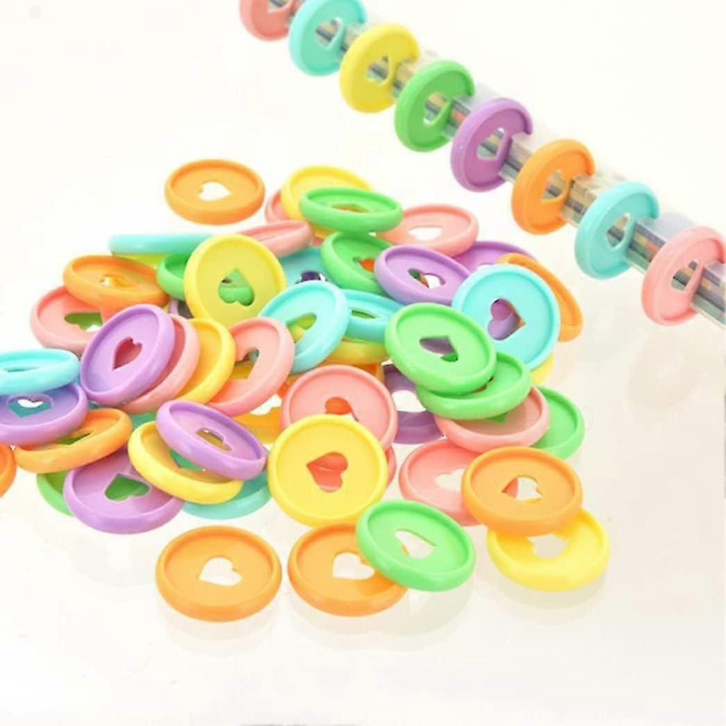24MM. 100 Plastic Circles (Random Colors), Multi-Color Binding Circles for adding extra pages, notes or illustrations.