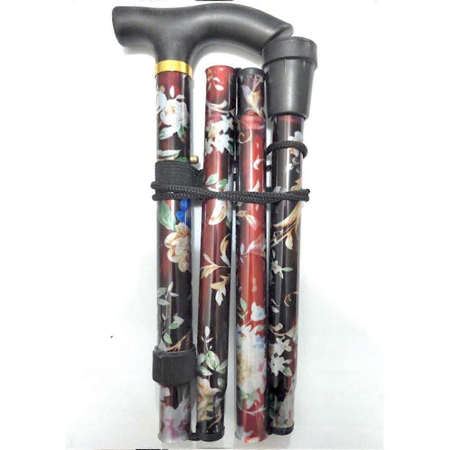 Walking Stick, Adjustable and Foldable Lightweight Comfortable Grip,Durable Walking Aid Mobility Aid