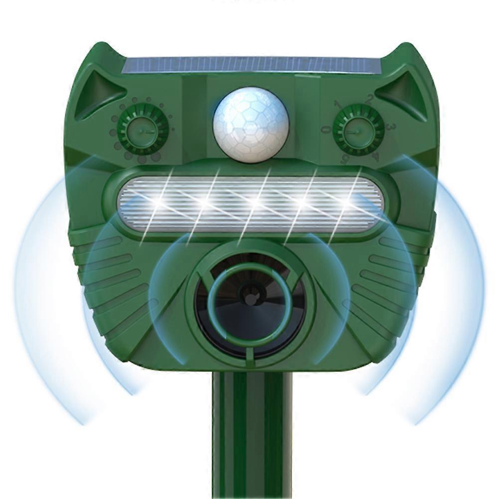 Cat Repellent Garden,Ultrasonic Cat Deterrent Solar Animal Scarer Waterproof , Animal Repellent for Cat, Dog, Fox, Bird