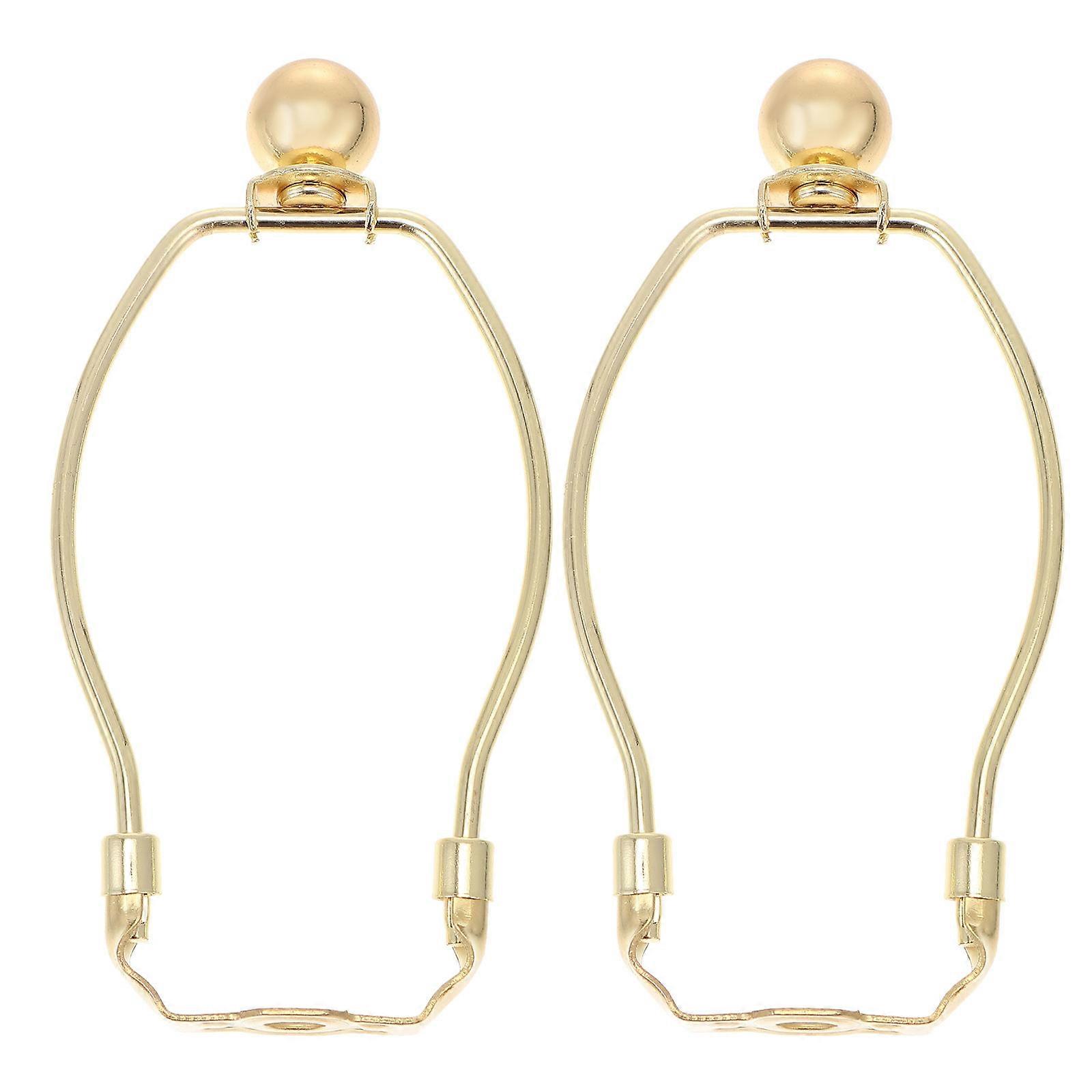 Lampshade Accessory Cafe Shop Restaurant 6Inch Golden Alloy Plating 2Pcs