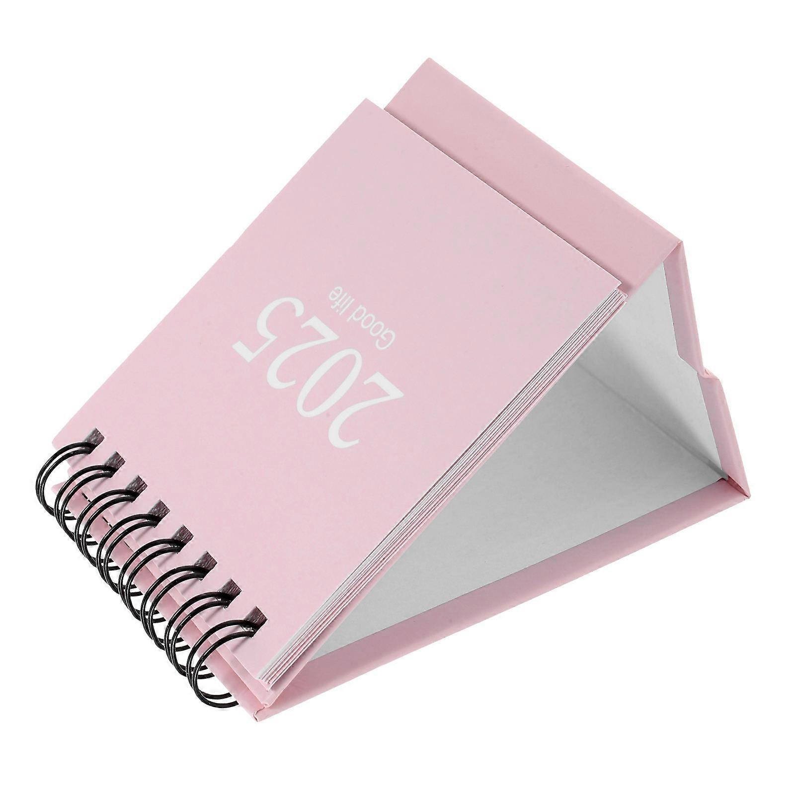 Compact Spiral Bound Mini Desk Calendar for Office, Student & Teacher Use – Decorative Monthly Planner for Efficient Scheduling and Daily Organization