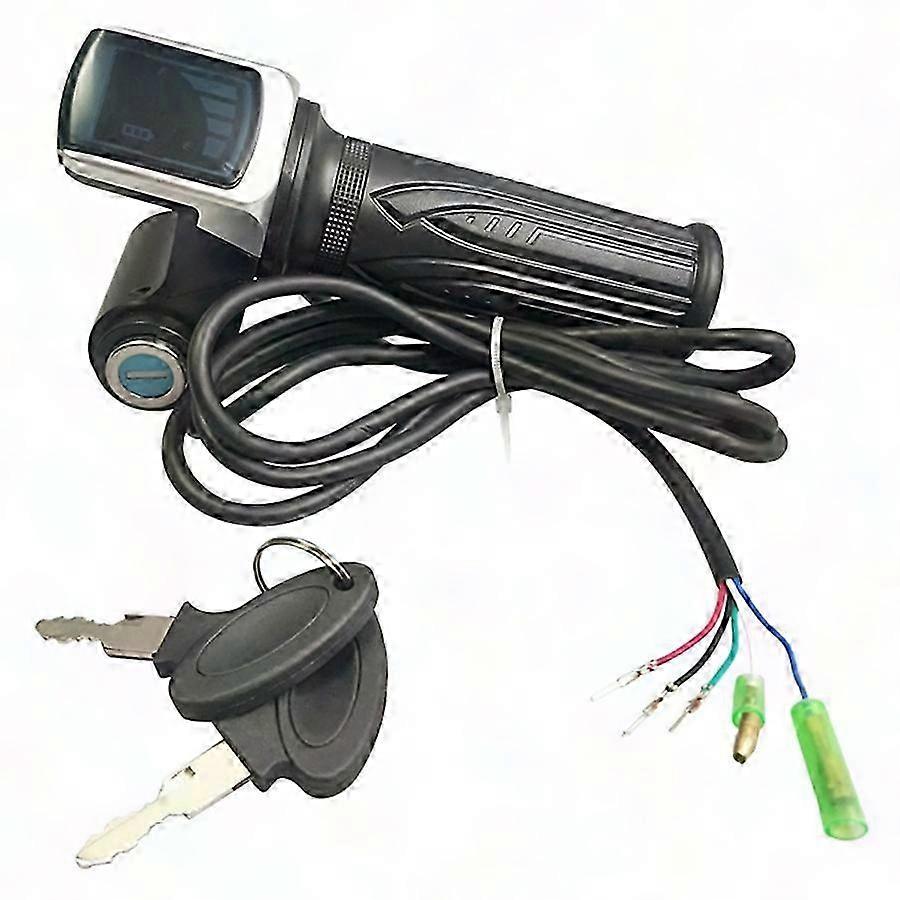 36V LCD Display Electric Bike Throttle with Key Lock