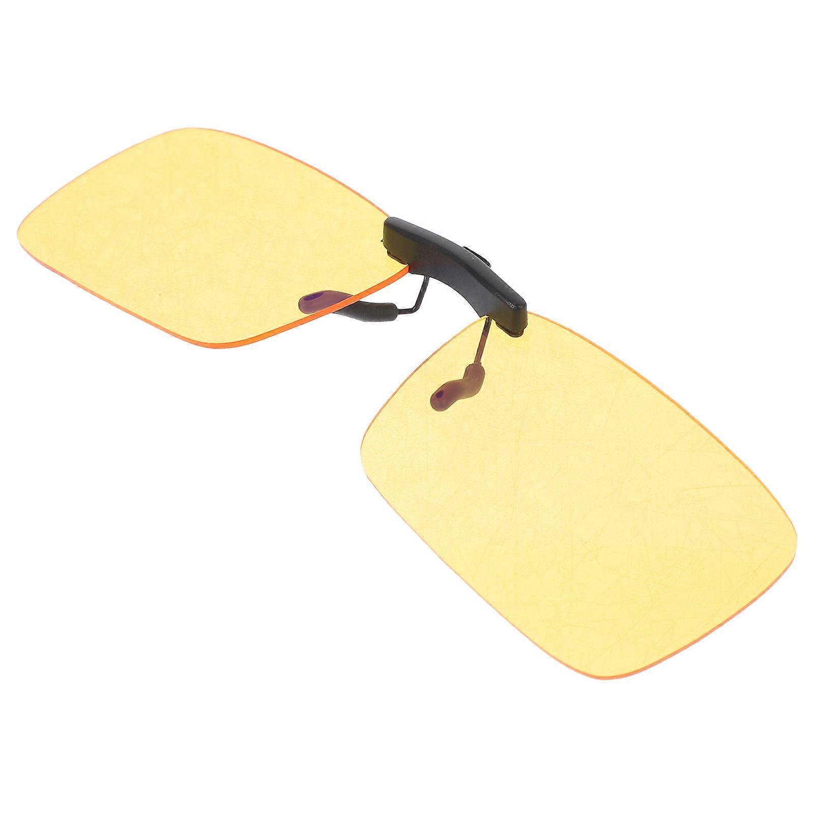 Glasses For Light Sensitivity Clip-On Eyeglasses Phone Use Rectangular Shape Anti-Blue Light Coating 1Pc