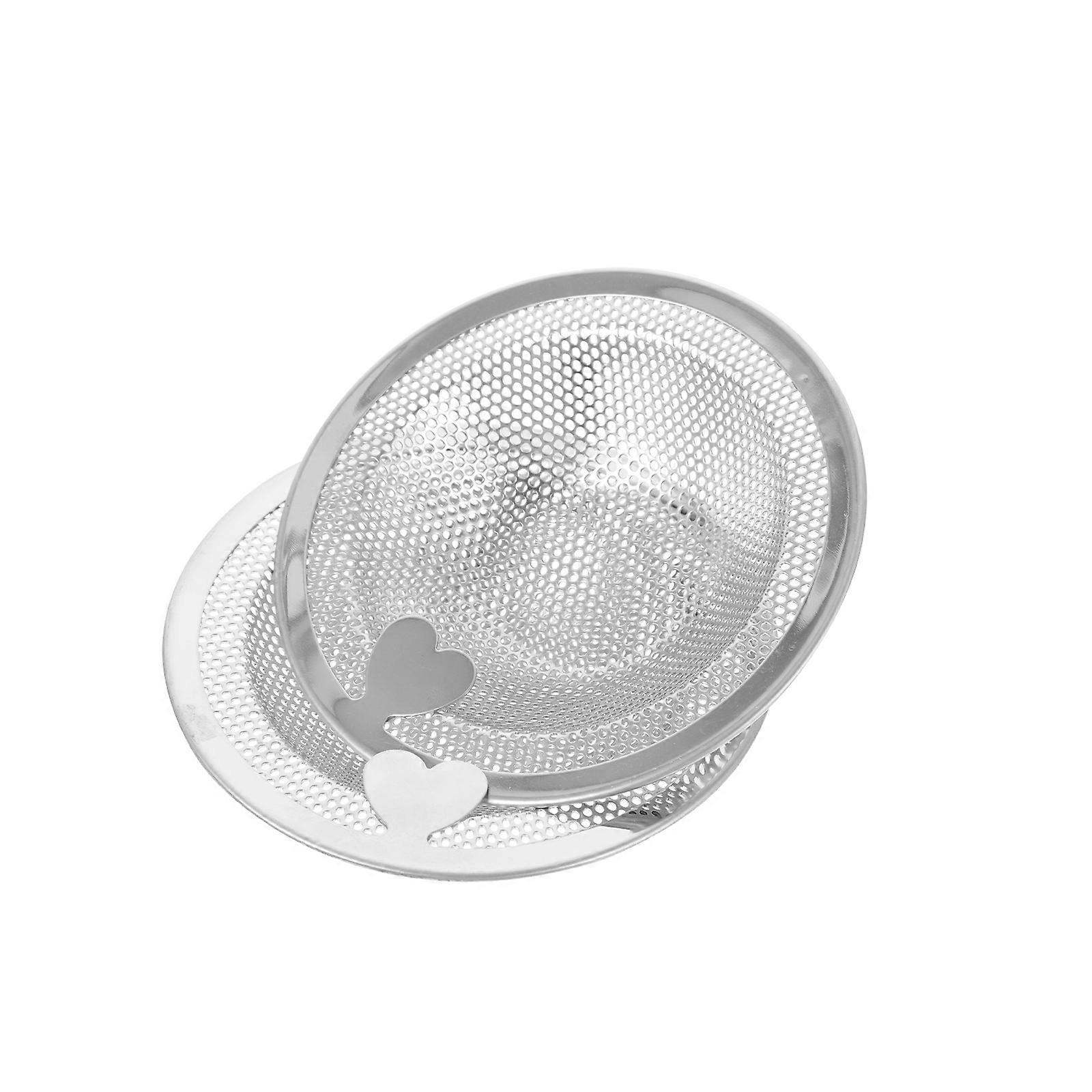 Filtre d’évier maille en acier inoxydable drain de sol douche baignoire conception universelle filtrant 2Pcs